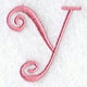 Curlz Capital Letter Y - 3 inch