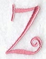 Curlz Capital Letter Z - 3 inch