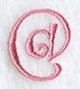Curlz Punctuation At Symbol - 3 inch