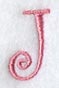 Curlz Capital Letter J - 3 inch