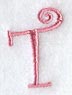 Curlz Capital Letter T - 3 inch