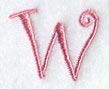 Curlz Capital Letter W - 3 inch