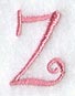 Curlz Capital Letter Z - 3 inch