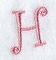 Curlz Capital Letter H - 3 inch