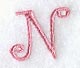 Curlz Capital Letter N - 3 inch
