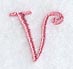 Curlz Capital Letter V - 3 inch