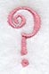 Curlz Punctuation Question Mark - 3 inch