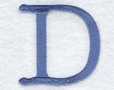 Courier Upper Case Letter D - 3 Inch