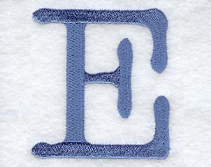 Courier Upper Case Letter E - 3 Inch