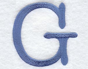 Courier Upper Case Letter G - 3 Inch