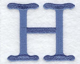 Courier Upper Case Letter H - 3 Inch