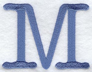 Courier Upper Case Letter M - 3 Inch
