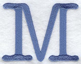 Courier Upper Case Letter M - 3 Inch