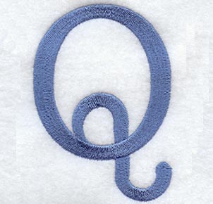 Courier Upper Case Letter Q - 3 Inch