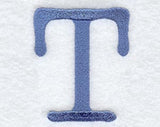 Courier Upper Case Letter T - 3 Inch