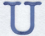 Courier Upper Case Letter U - 3 Inch