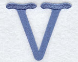 Courier Upper Case Letter V - 3 Inch
