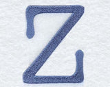 Courier Upper Case Letter Z - 3 Inch