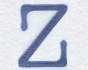 Courier Upper Case Letter Z - 3 Inch