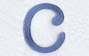 Courier Lower Case Letter c - 3 Inch