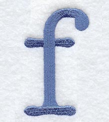 Courier Lower Case Letter f - 3 Inch