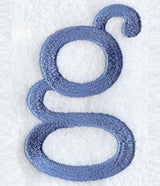 Courier Lower Case Letter g - 3 Inch