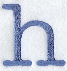 Courier Lower Case Letter h - 3 Inch