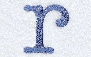 Courier Lower Case Letter r - 3 Inch