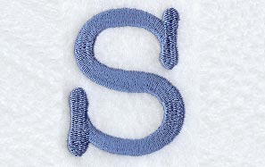 Courier Lower Case Letter s - 3 Inch