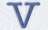 Courier Lower Case Letter v - 3 Inch
