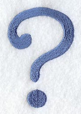 Courier Punctuation Question Mark - 3 Inch