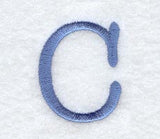 Courier Upper Case Letter C - 3 Inch