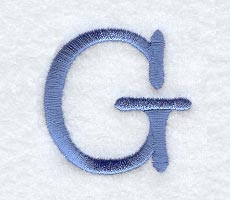 Courier Upper Case Letter G - 3 Inch
