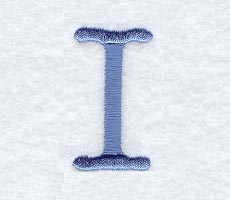 Courier Upper Case Letter I - 3 Inch