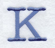 Courier Upper Case Letter K - 3 Inch