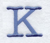 Courier Upper Case Letter K - 3 Inch