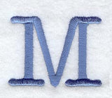 Courier Upper Case Letter M - 3 Inch