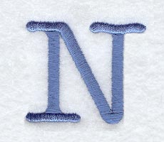 Courier Upper Case Letter N - 3 Inch