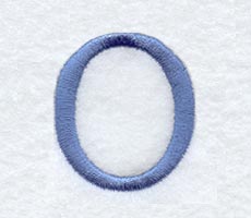 Courier Upper Case Letter O - 3 Inch