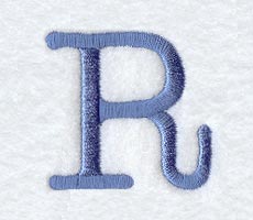 Courier Upper Case Letter R - 3 Inch