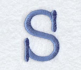 Courier Upper Case Letter S - 3 Inch