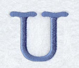Courier Upper Case Letter U - 3 Inch