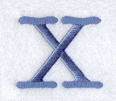 Courier Upper Case Letter X - 3 Inch