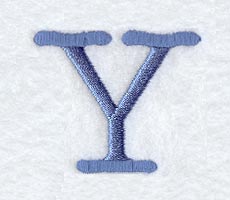 Courier Upper Case Letter Y - 3 Inch