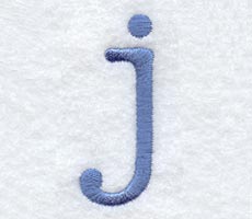 Courier Lower Case Letter j - 3 Inch