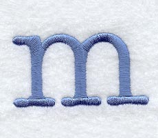 Courier Lower Case Letter m - 3 Inch