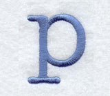 Courier Lower Case Letter p - 3 Inch