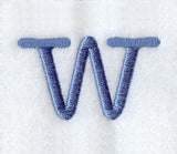 Courier Lower Case Letter w - 3 Inch