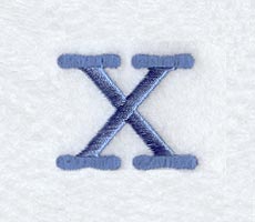 Courier Lower Case Letter x - 3 Inch