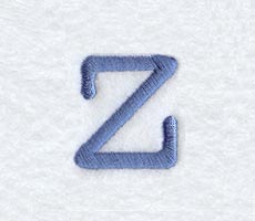 Courier Lower Case Letter z - 3 Inch